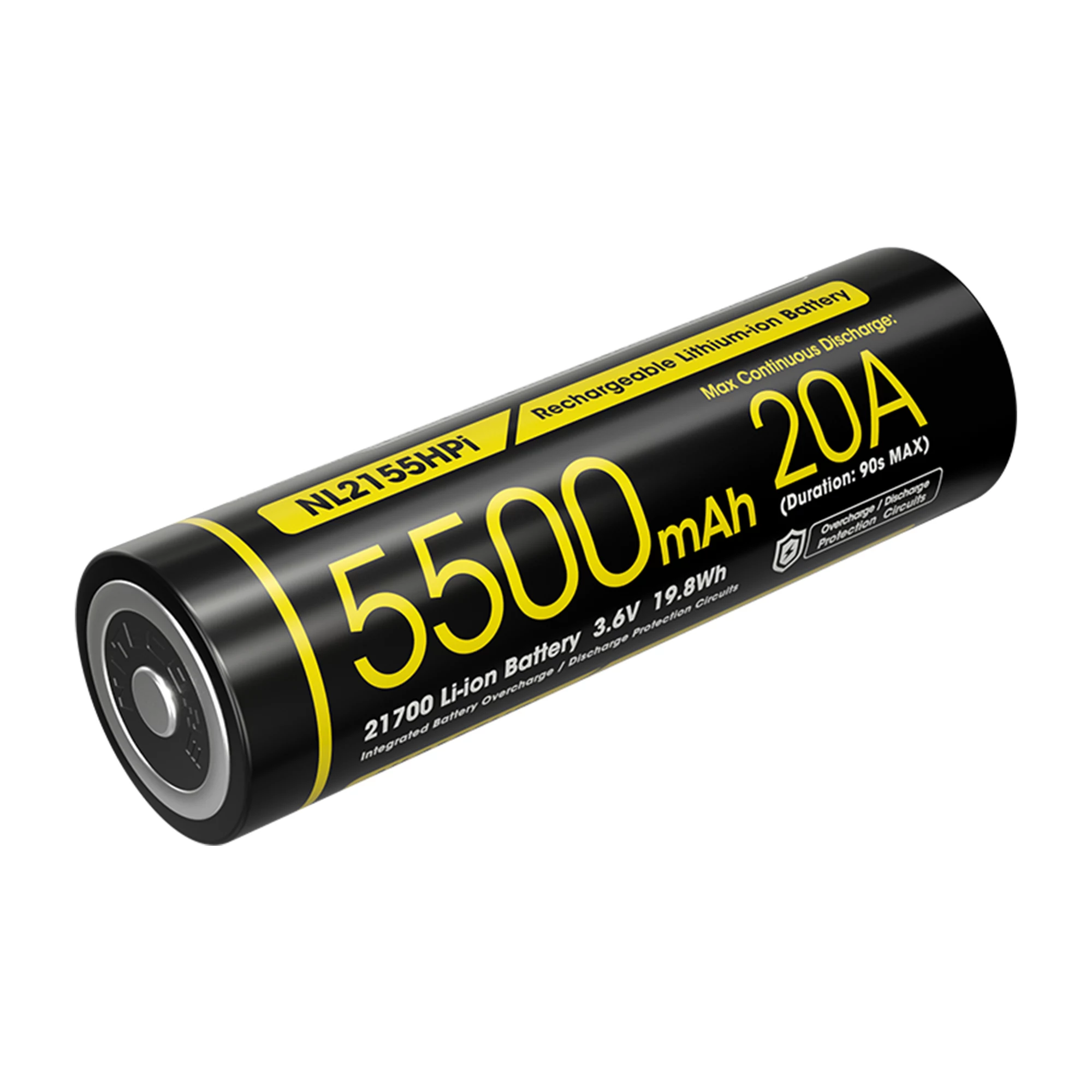 Nitecore 21700 Li-ion Battery 5500mAh 20A