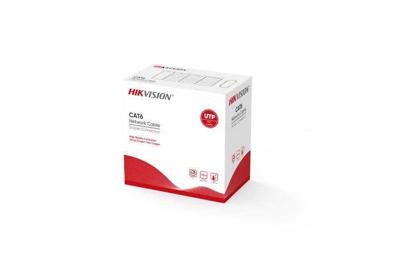 Hikvision DS-1LN6-UE-W Cat6 UTP montāžas kabelis