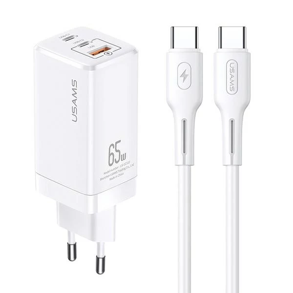 USAMS GaN 65W USB-C Lādētājs MTXLOGTC02