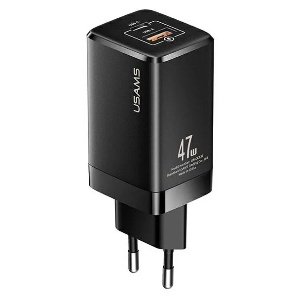 USAMS T41 GaN 47W USB-C+USB-A Fast