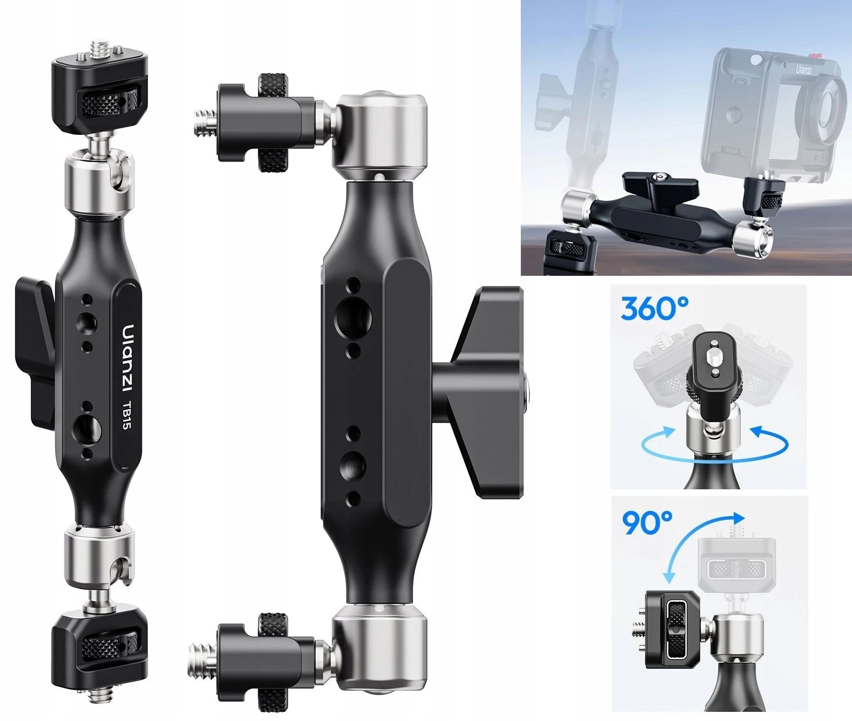 ULANZI Magic Arm 360° ar 1/4