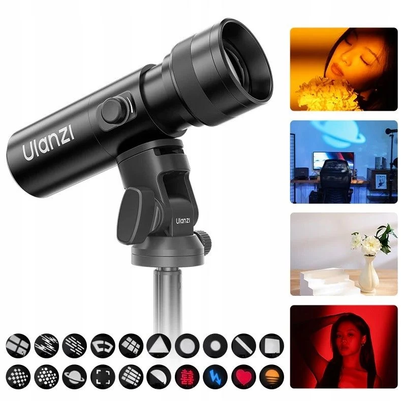 ULANZI LM01 10W LED prožektors ar