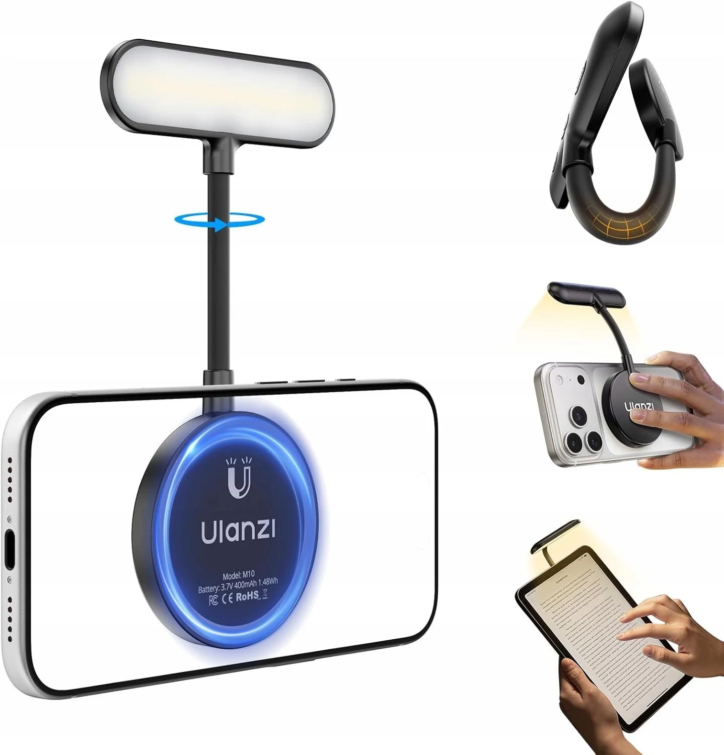 Ulanzi M10 L289 Magnētiskā LED Lampa