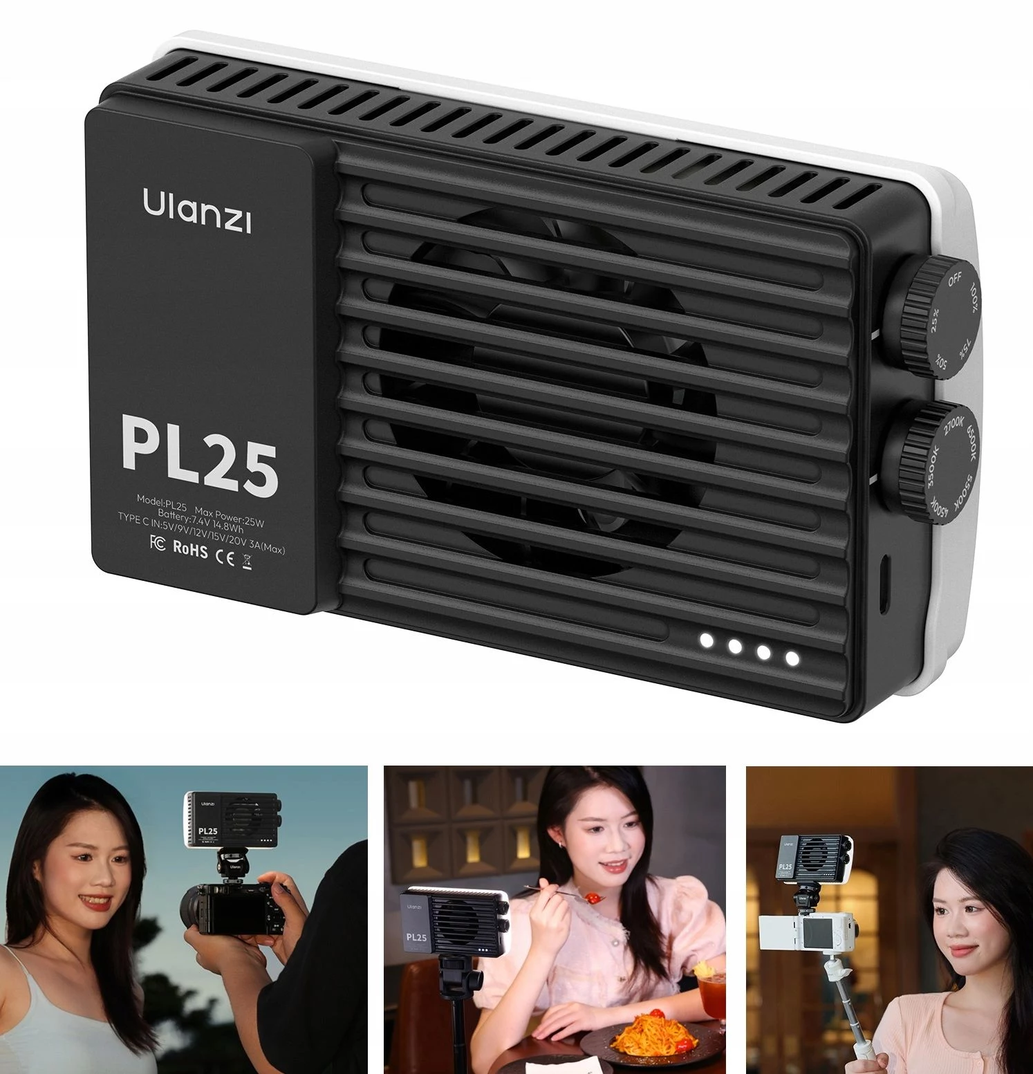 ULANZI PL25 25W Bi-Color LED Video
