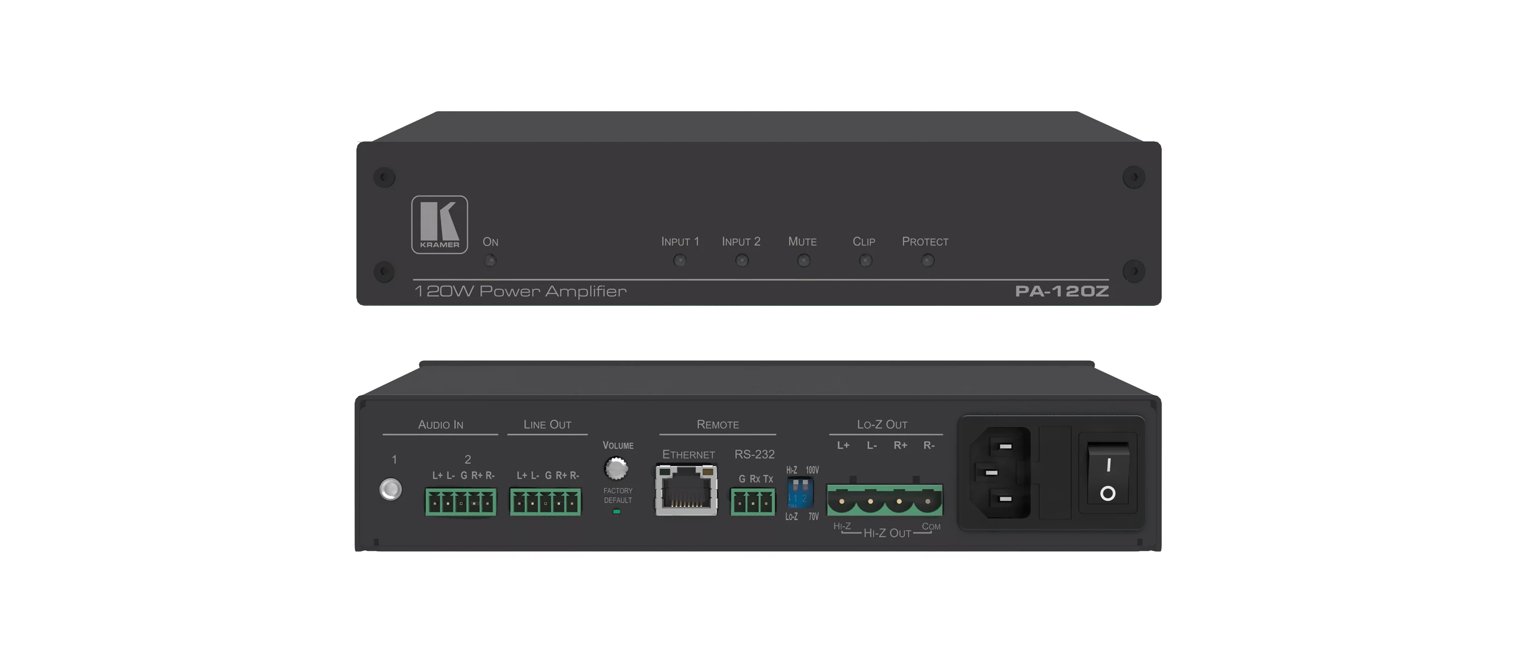 Kramer Electronics PA-120Z Power Amplifier 120W