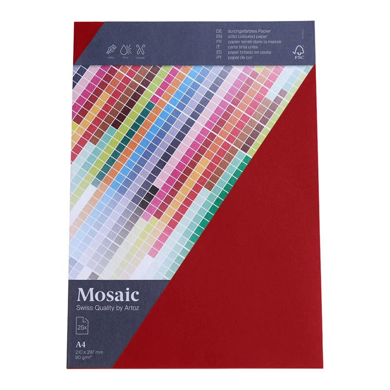 Artoz Papier Mosaic Fire Red Letter