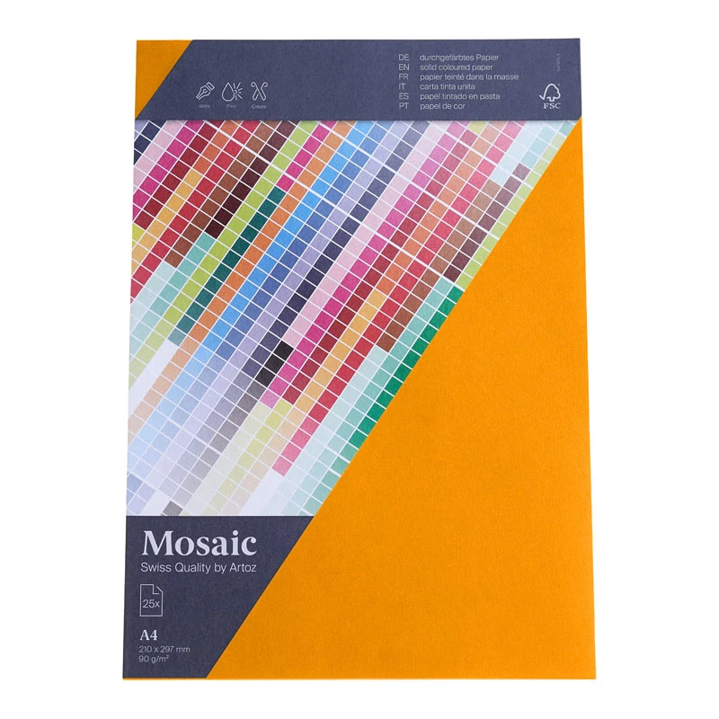 Artoz Papier Letter Paper Mosaic Papaya
