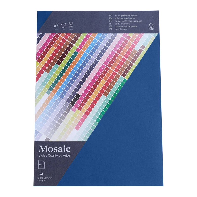 Artoz Papier Mosaic Marine rakstāmpapīrs A4
