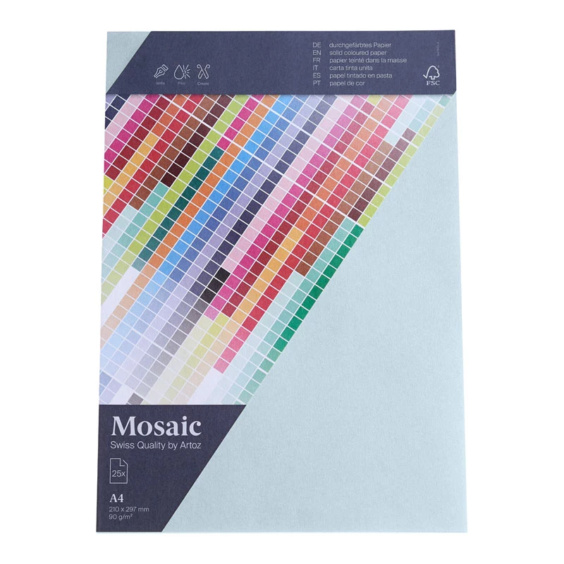 Artoz Papier Mosaic Rakstāmpapīrs Gaiši Zils