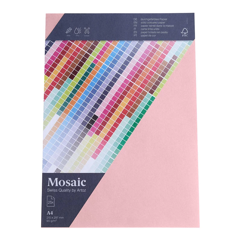 Artoz Papier Mosaic Writing Paper Pink