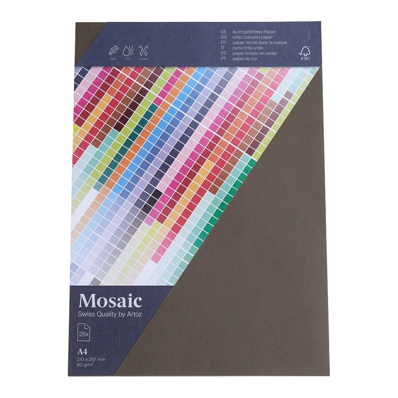 Artoz Papier Mosaic Graphite A4 90