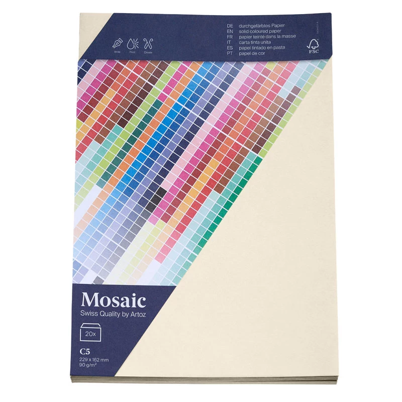 Artoz Papier Mosaic aploksnes DIN C5