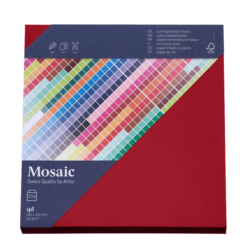 Artoz Papier Mosaic Square Envelopes Wine
