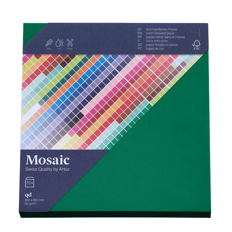 Artoz Papier Mosaic Square Envelopes Fir