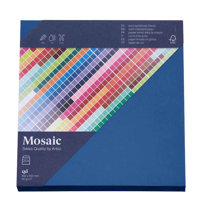 Artoz Papier Mosaic Square Envelopes Navy