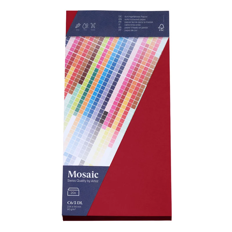 Artoz Papier Mosaic aploksnes DIN garas