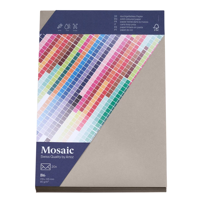 Artoz Papier Mosaic Aploksnes DIN B6