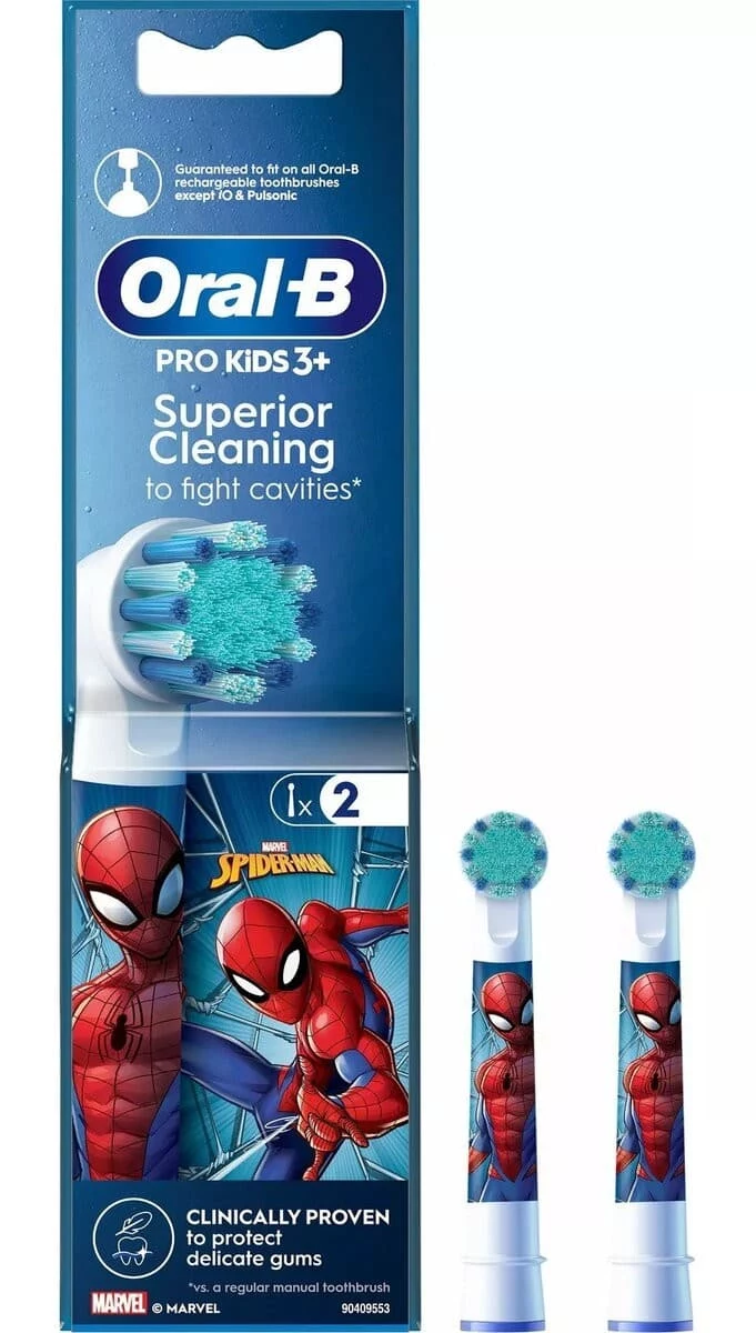 Oral-B EB10S Spiderman Replacement Toothbrush Heads