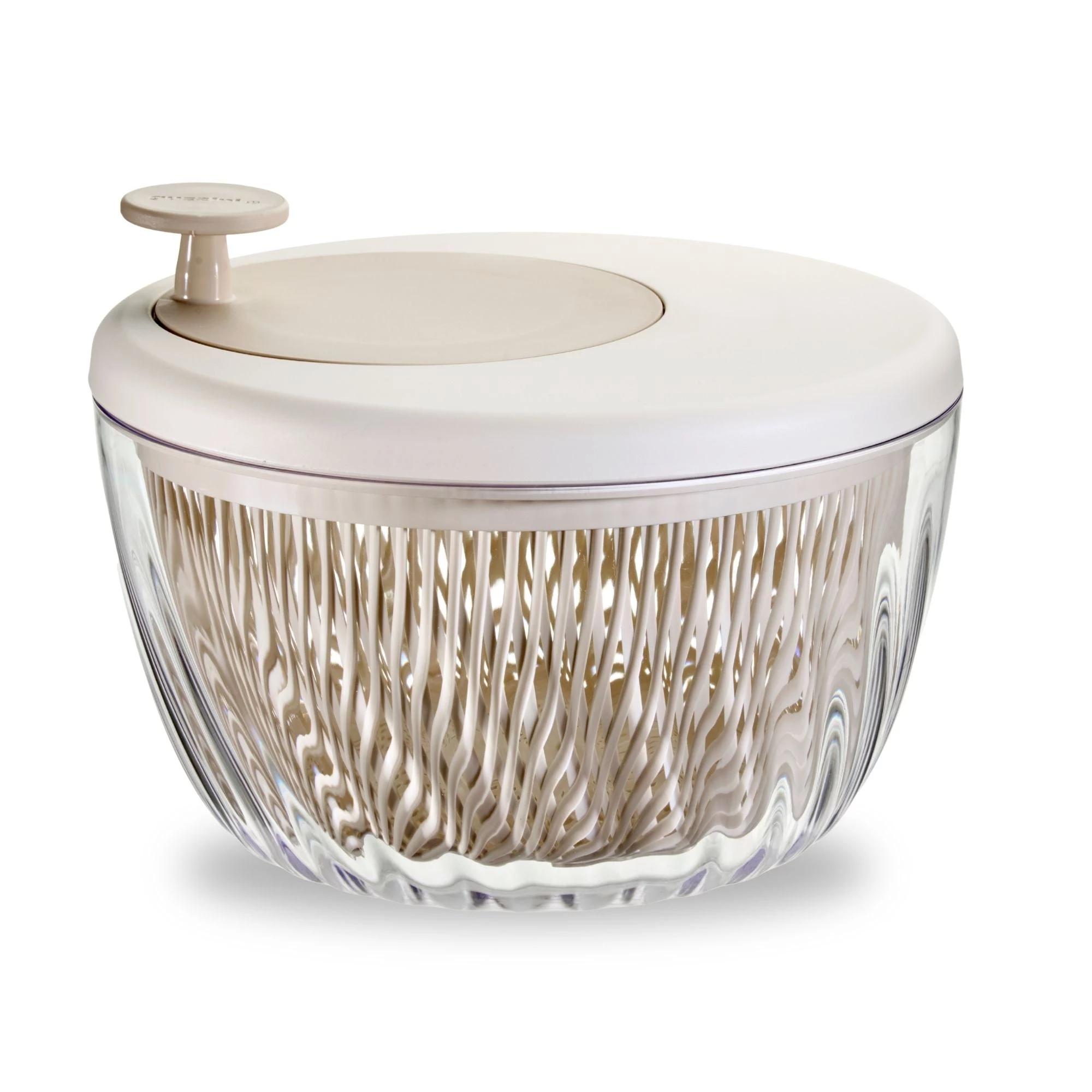 Guzzini Spin&Store Salad Spinner, Dark Clay