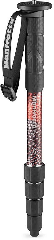 Manfrotto Element MII Aluminium monopods, sarkans