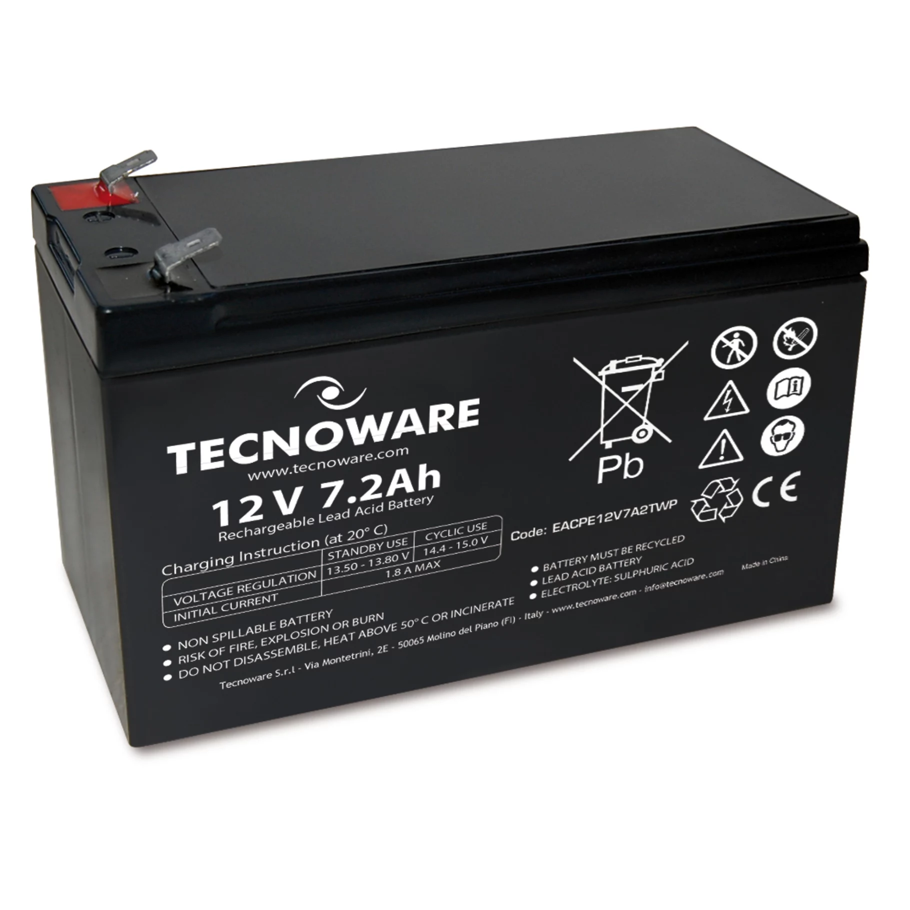TECNOWARE Power Battery 12V 7.2Ah