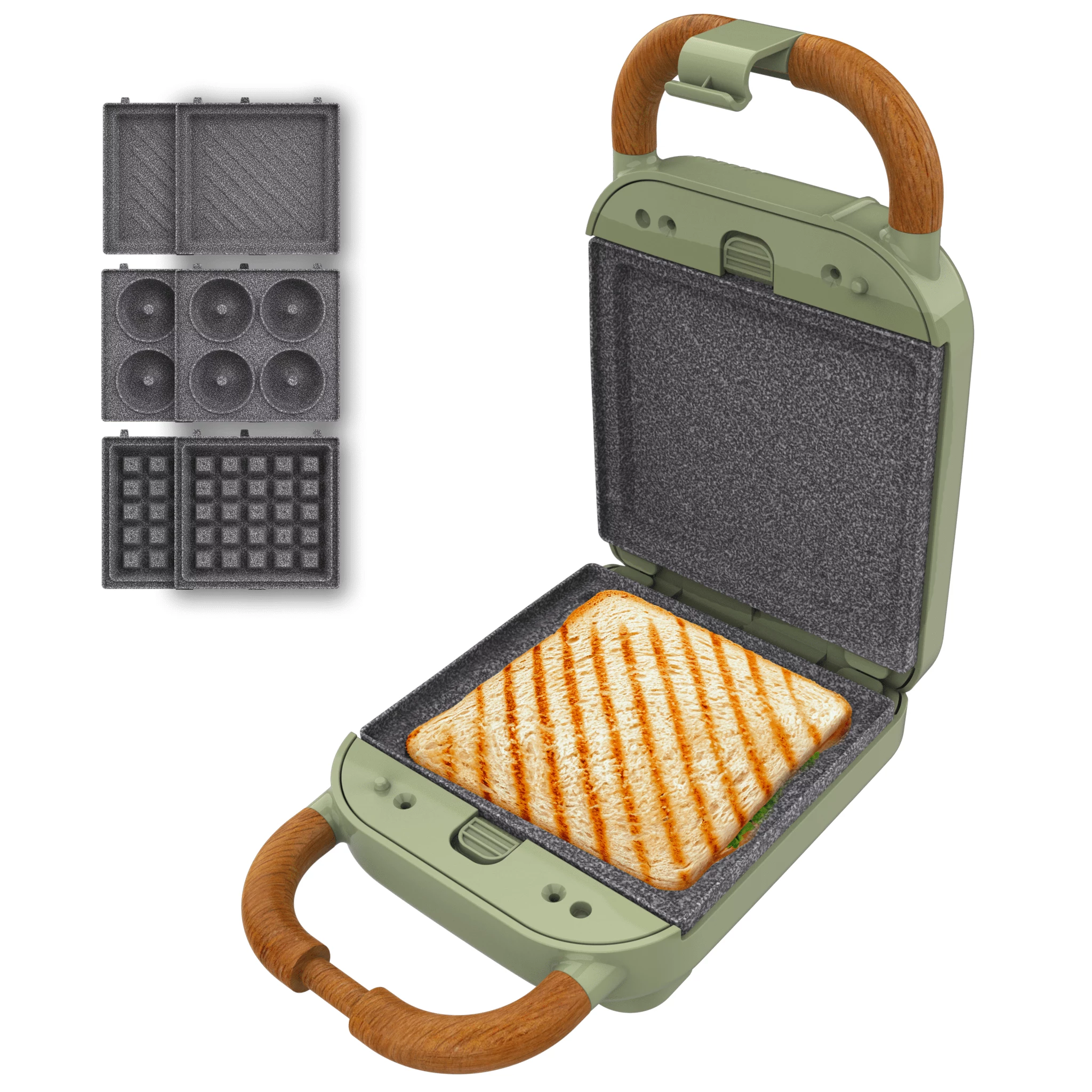 Cecotec Rock`nToast Retro One Green Sandwich