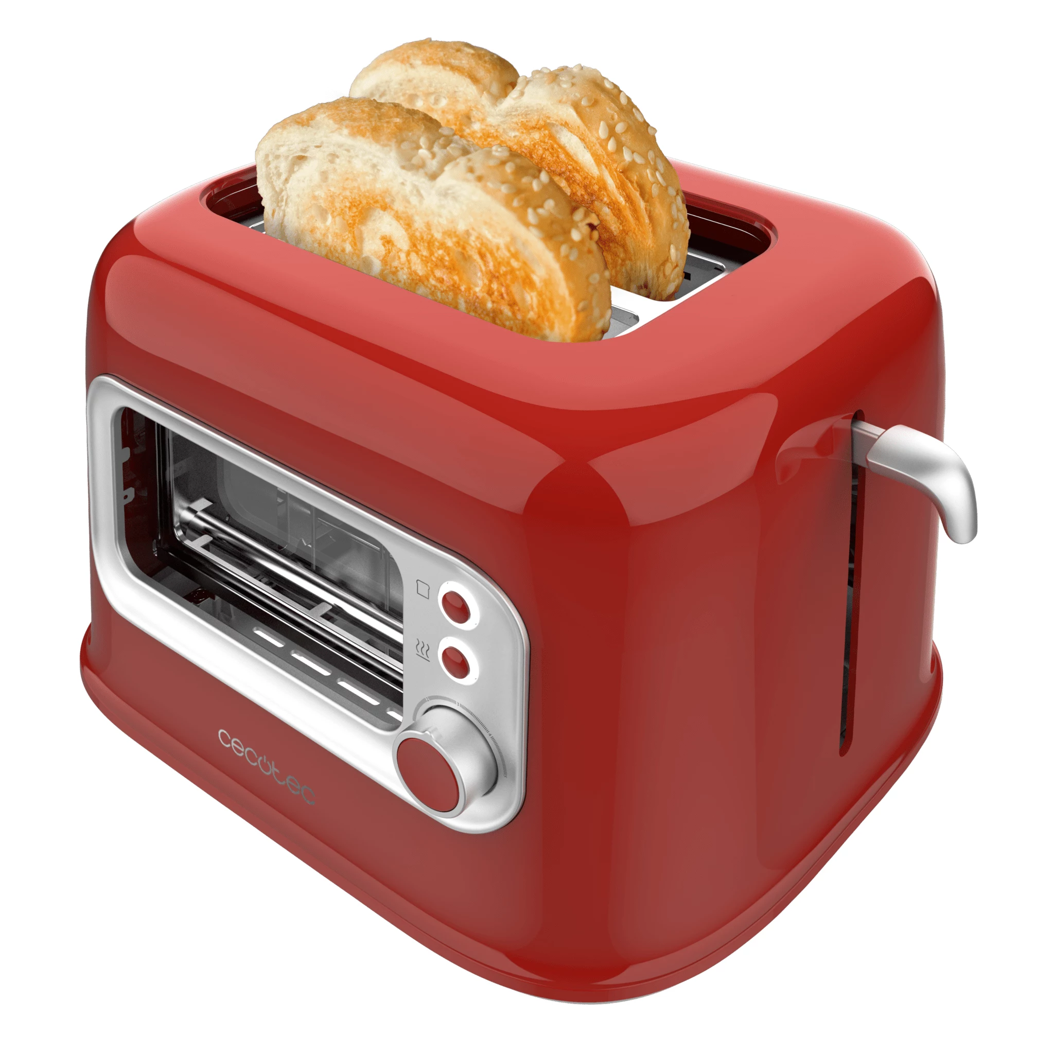 Cecotec RetroVision Red Toaster 850W 2