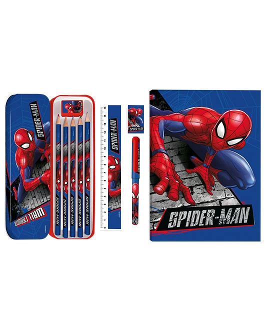 KIDS 11-in-1 Spider-Man School Stationery Set