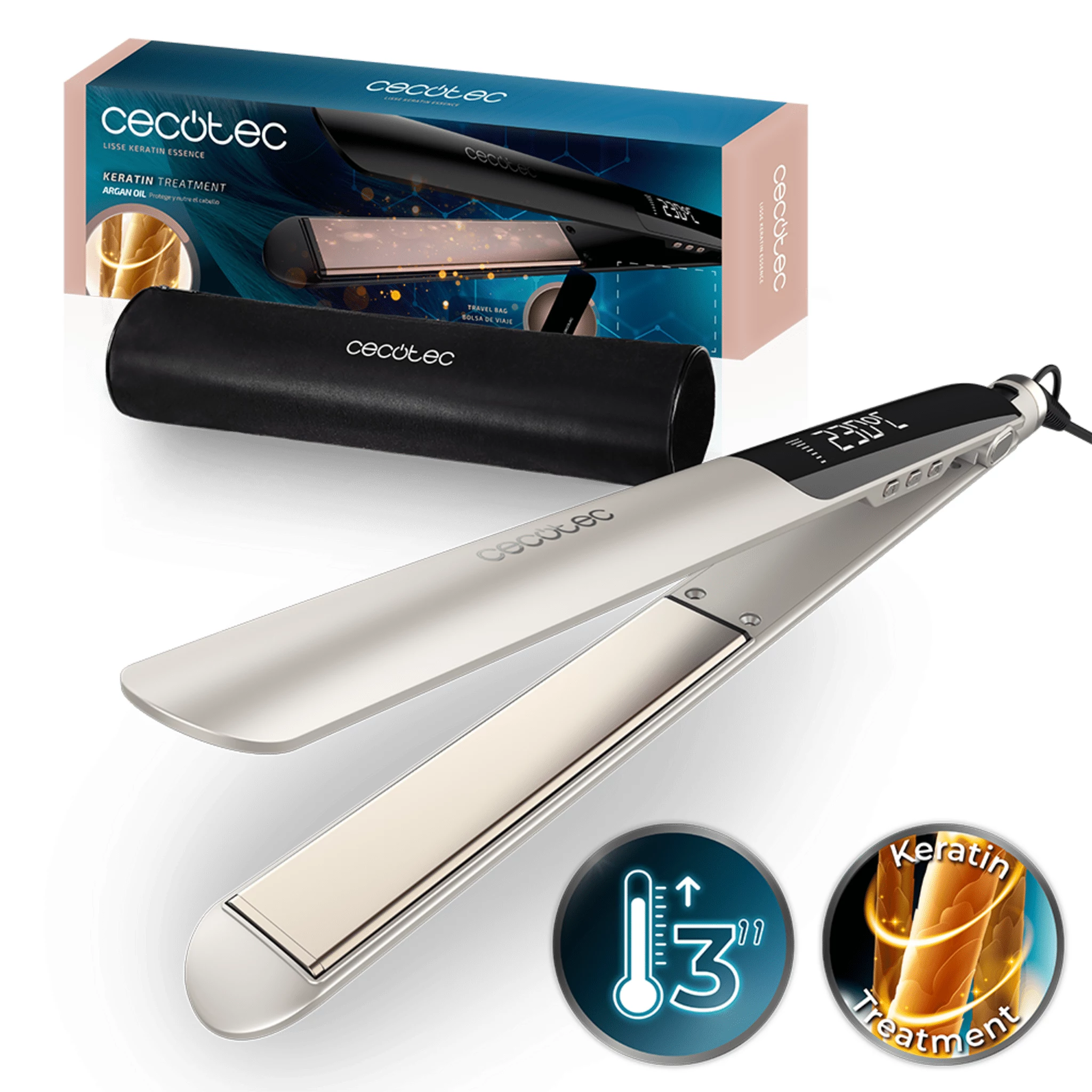 Cecotec Lisse Keratin Essence Champagne Hair