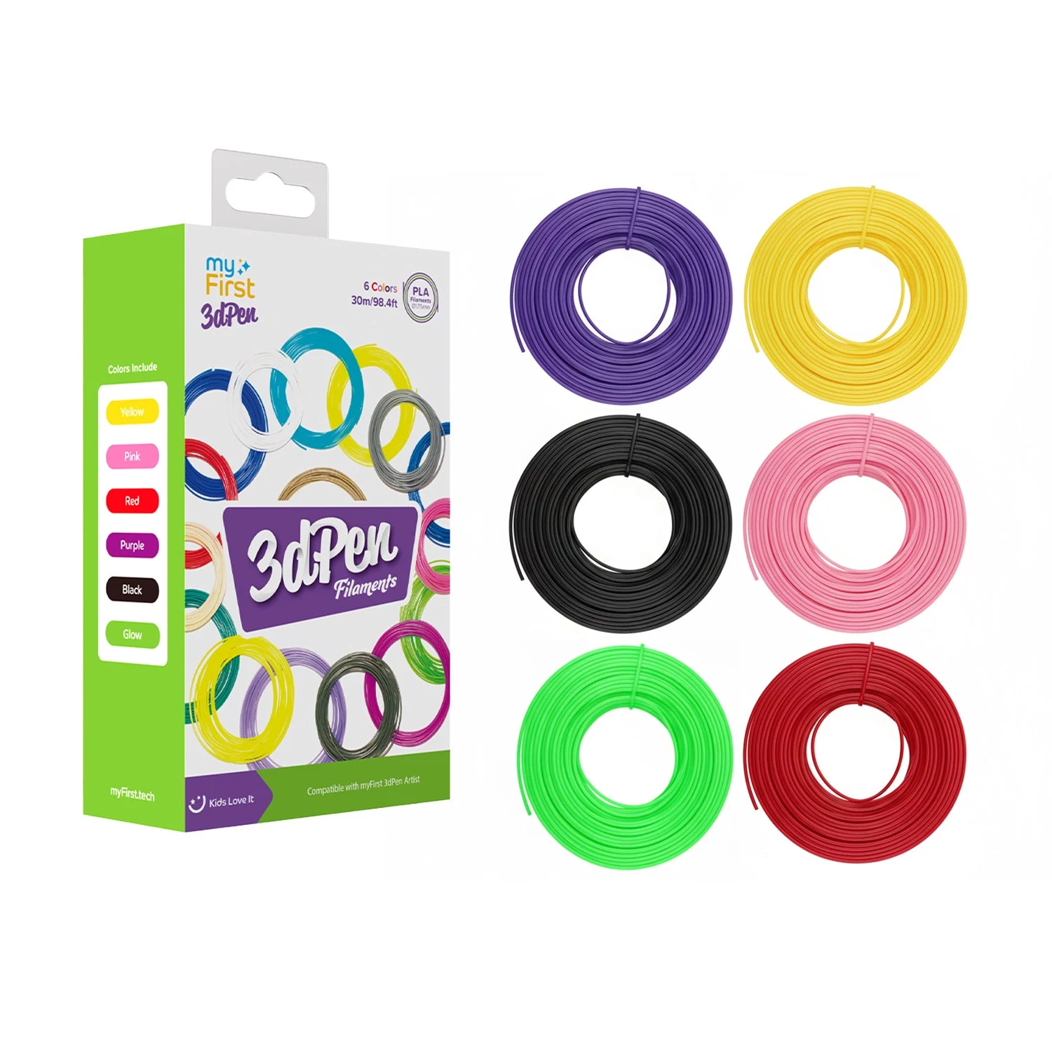 Myfirst PLA Filaments 6x5m 1.75mm