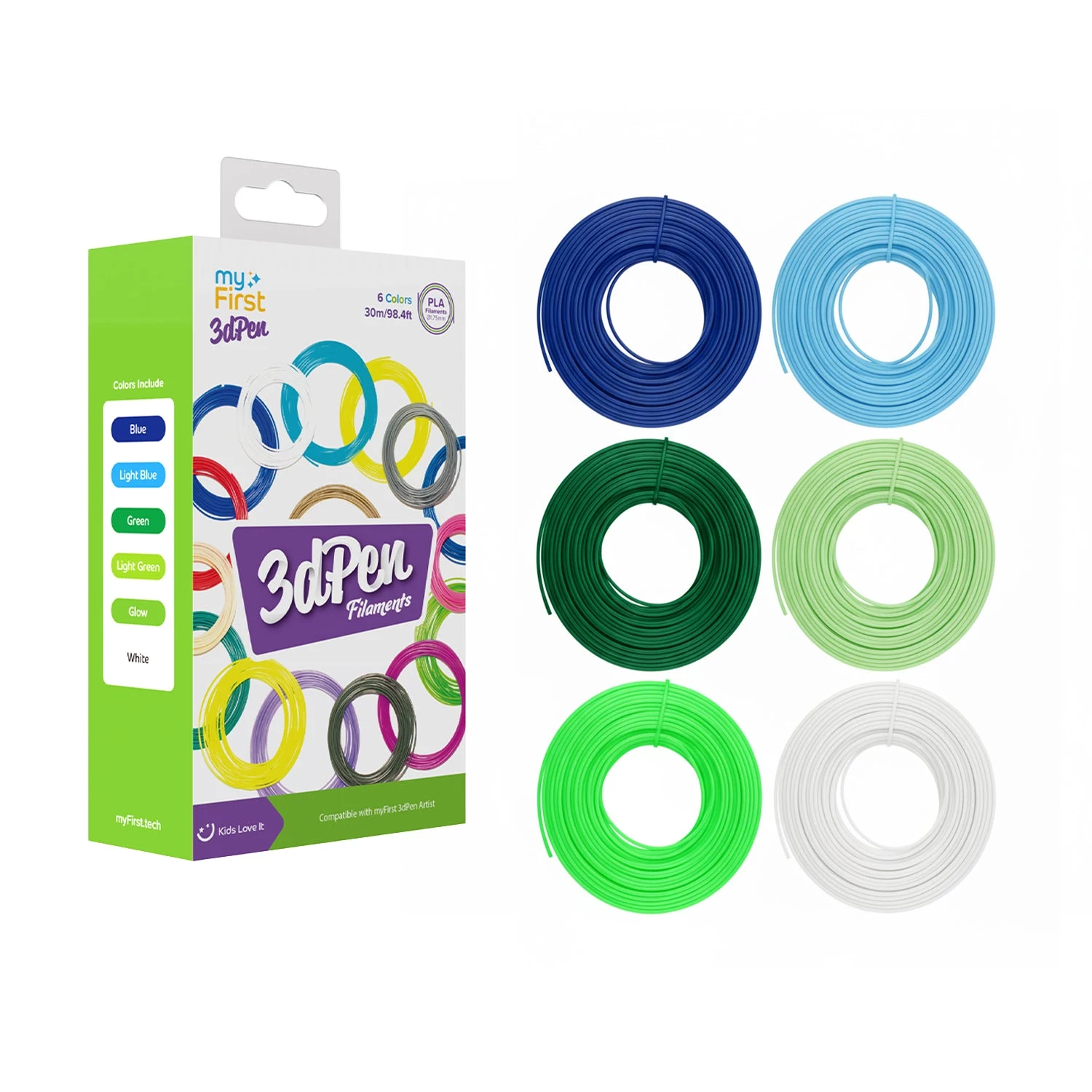 Myfirst 3D Pen Filament Refills 6x5m