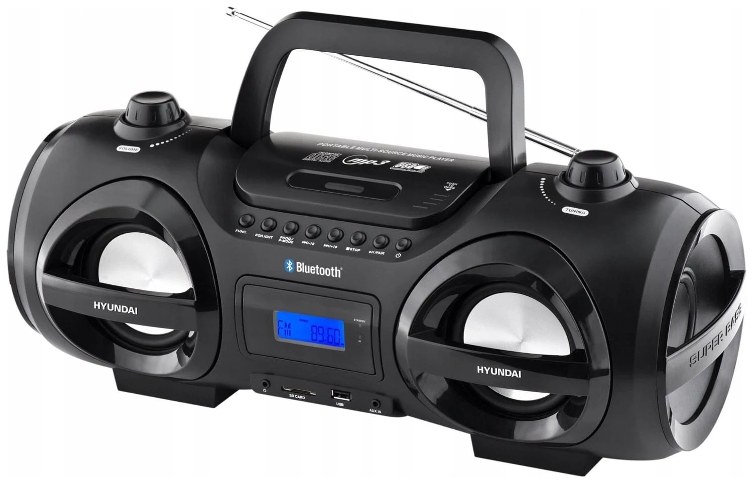 Hyundai TRC985BT portatīvais CD boombox ar