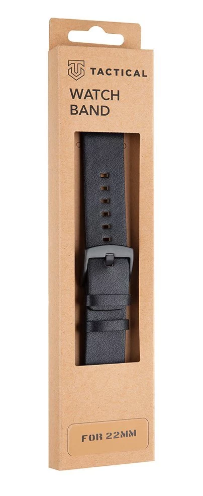 Tactical Leather Band 22mm Black