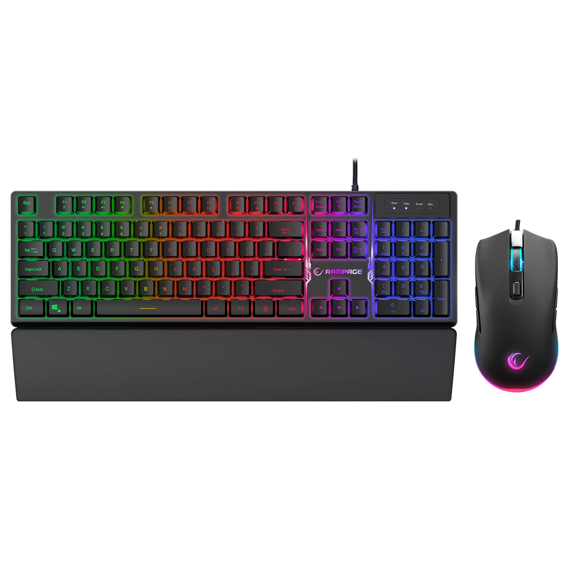 Rampage Fortuna Gaming Keyboard, Mouse &