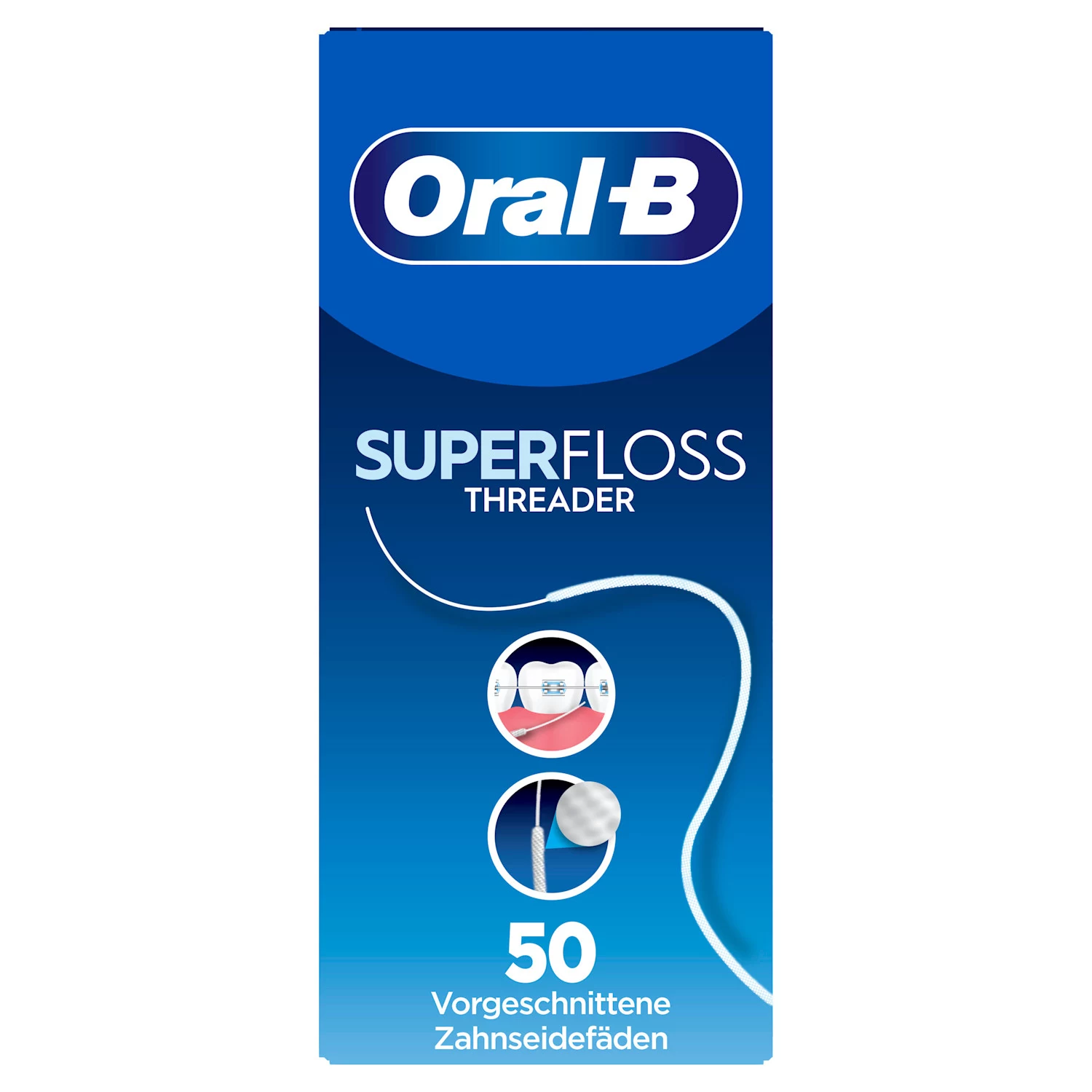 Oral-B Superfloss zobu diegs, 50 iepriekš