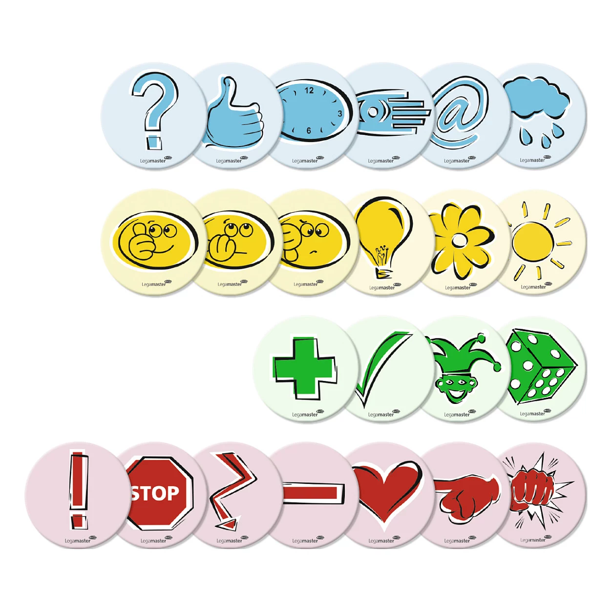 LEGAMASTER Moderation Cards Symbols 9.5