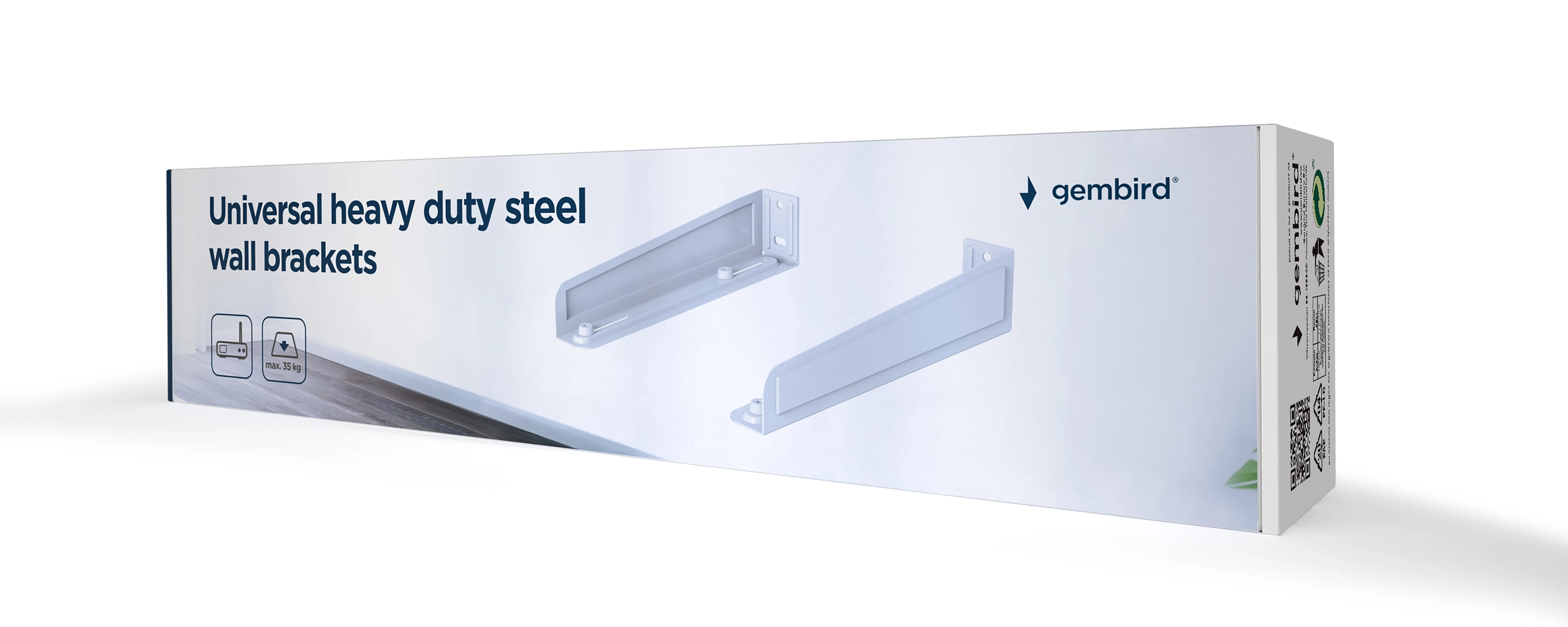 GEMBIRD WM-U35-01-W Universālie smagās slodzes tērauda