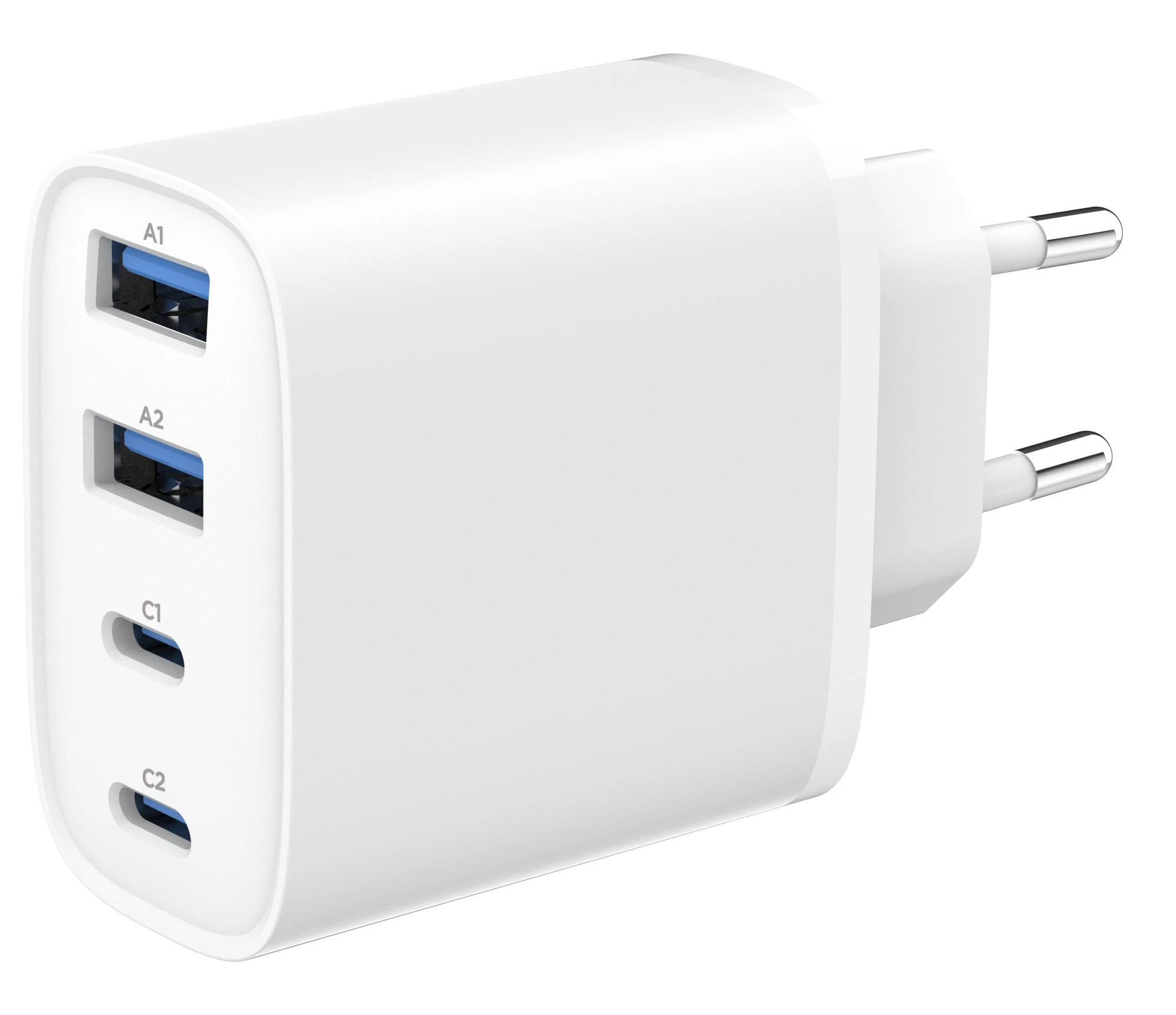 GEMBIRD TA-UC-2A2C-PD40-01-W GaN USB PD 4