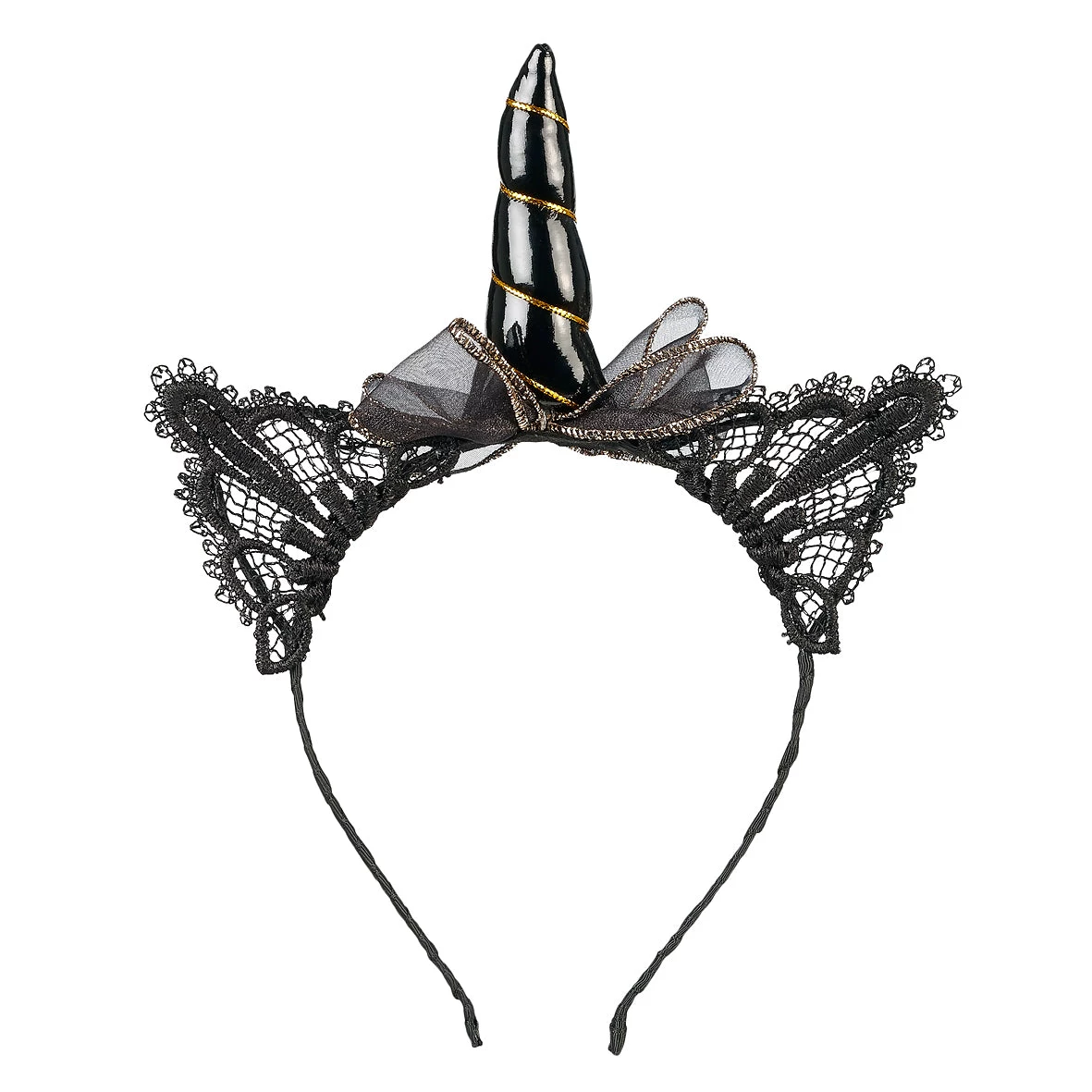 Souza! Glynda Black Unicorn Headband with