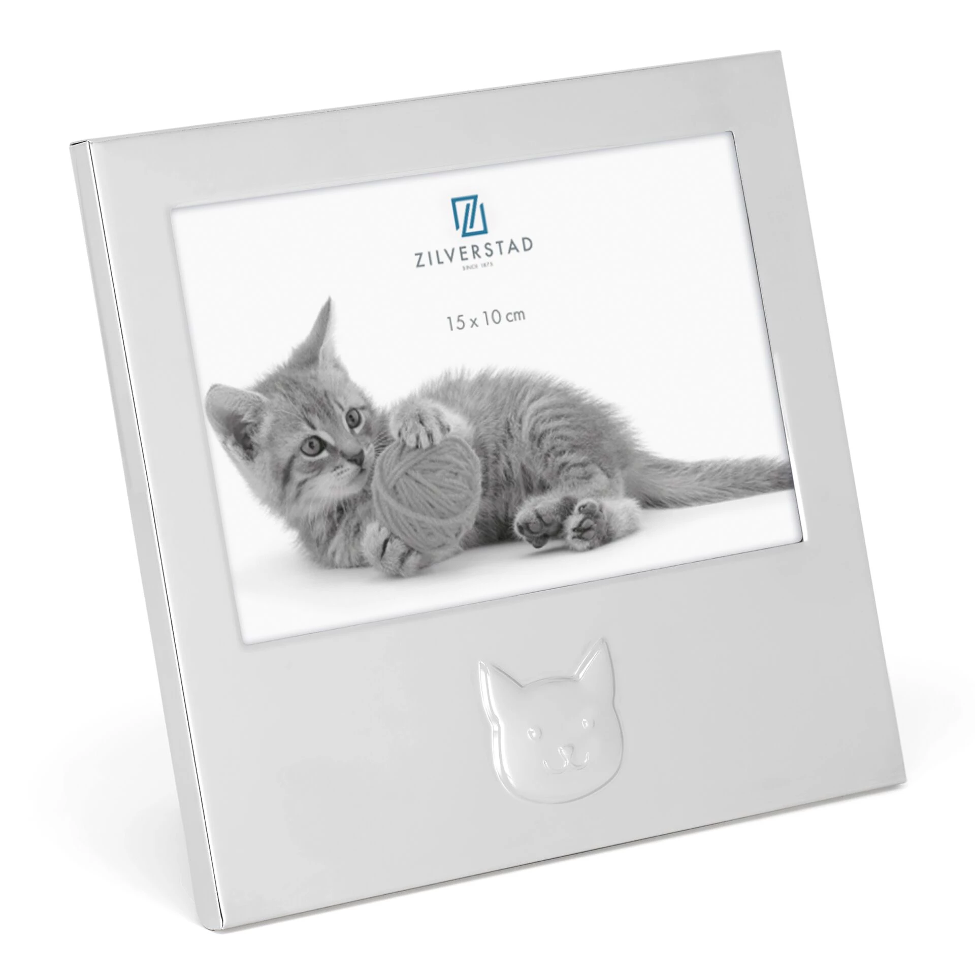 Zilverstad Cat 15x10 Metal Portrait Decorative