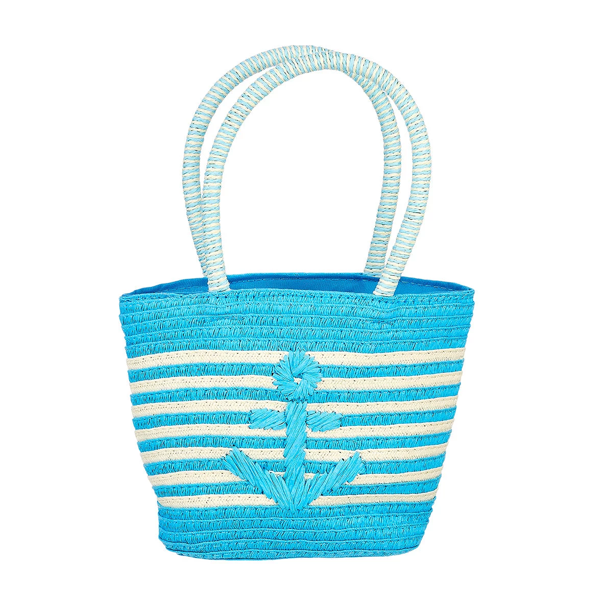 Souza! Children`s Straw Handbag Blue Striped