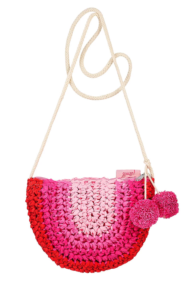 Souza! Children`s Straw Shoulder Bag with