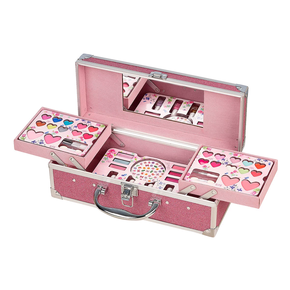 Souza Foldable Makeup Suitcase with Mirror