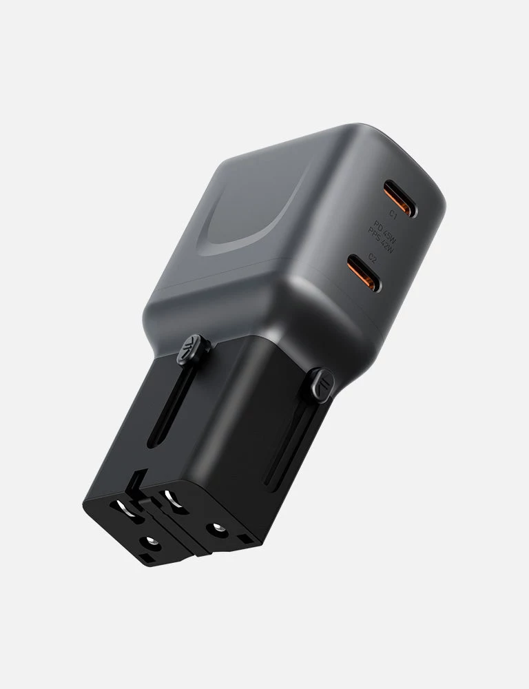 ENERGEA TravelGoAdapter 45 2xUSB-C 45W Graphite