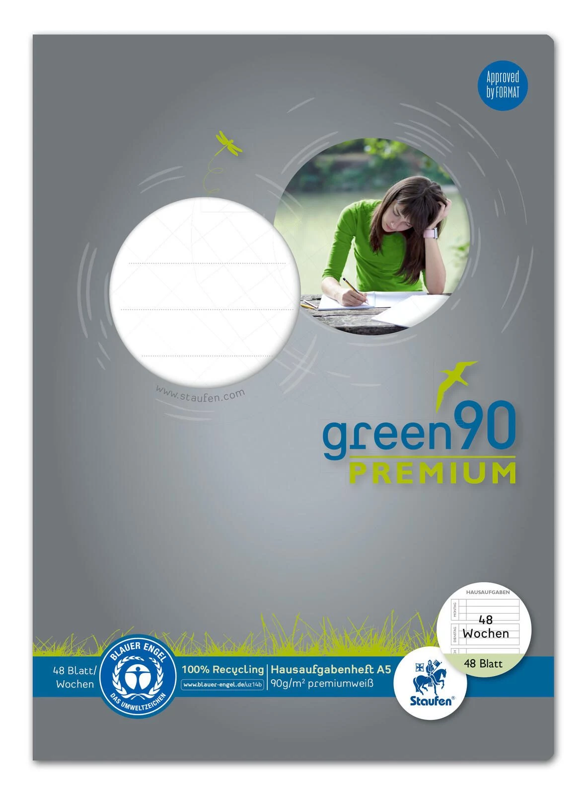 Staufen Homework Diary Green A5 Lineatur