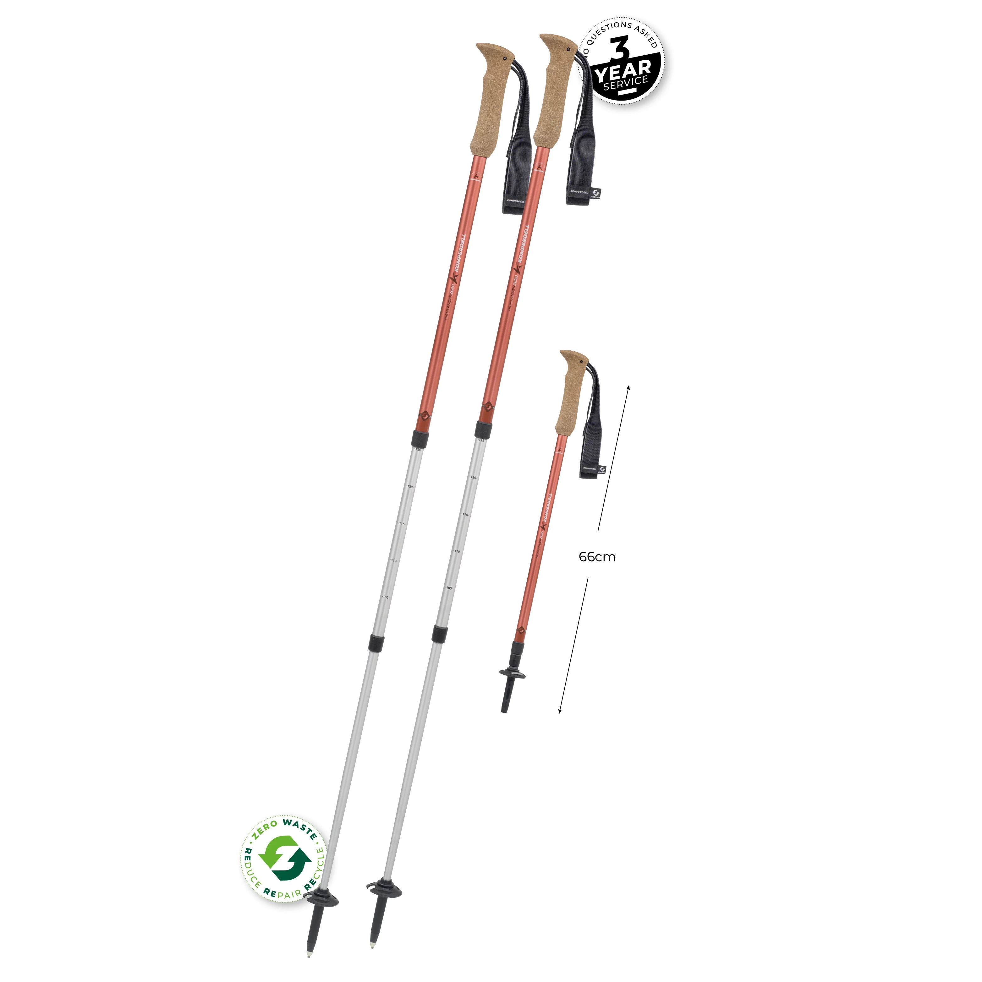 Komperdell Highlander Zero Trekking Poles -