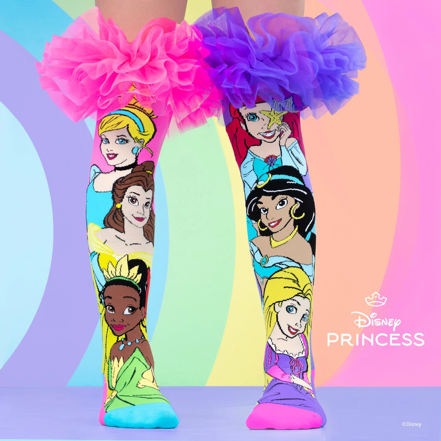 MADMIA Disney Princess 3D Knee-High Socks