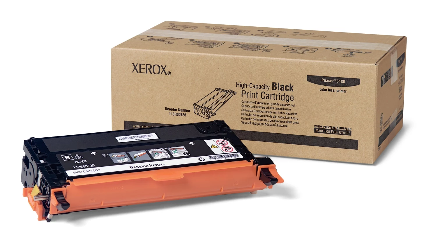 Xerox 113R00726 Black Toner Cartridge for