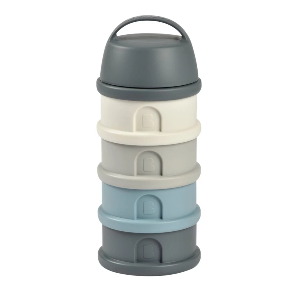 Beaba 4-Compartment Powdered Milk Container Grey