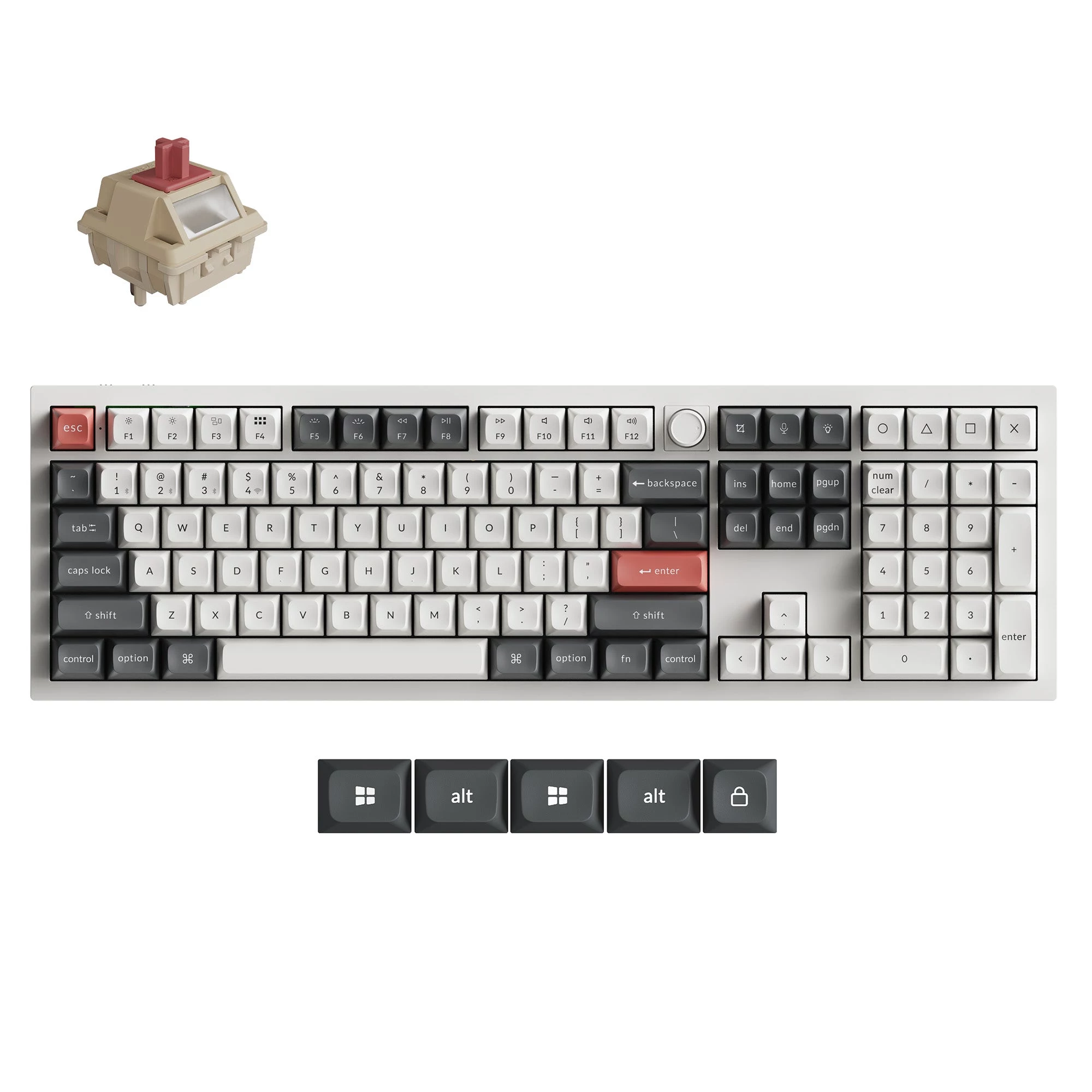 Keychron Q6U-P1 100% Full-Size Mechanical Gaming